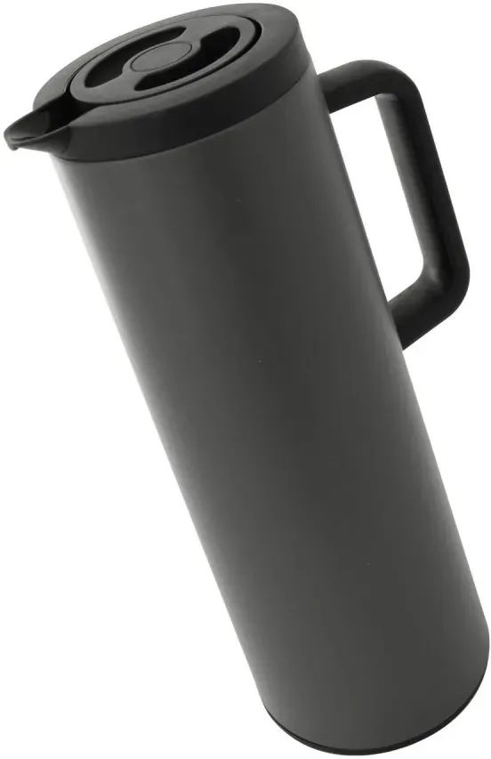 Isolier Thermo Kanne dobman 1 Liter Thermoskanne Kaffeekanne dunkelgrau