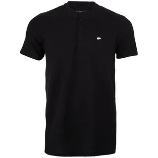 Forsberg Poloshirt mit Stehkragen / schwarz / XL