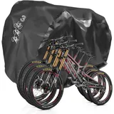 NEVERLAND Fahrradabdeckung Fahrradabdeckung für 3 Fahrräder - Fahrradgarage Fahrradabdeckung Wasserdicht Wasserdicht Staub Regen UV-Schutz Fahrradgarage Universal 205x108x115CM