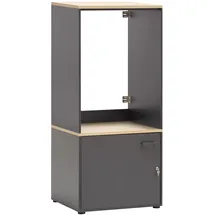 Schildmeyer Waschmaschinenscharnk »Solea«, anthrazit ca.67x154x60cm