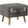 vidaXL Hocker mit Stauraum 3 Stk.  Grau Samt