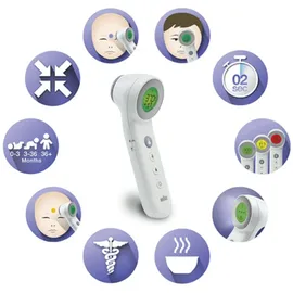 Braun Fieberthermometer BNT 400B No Touch Stirnthermometer