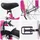 vidaXL Kinderfahrrad 16 Zoll pink/weiß