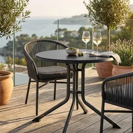 Kettler Boulevard Klapptisch Ø 85 x 85 cm Anthrazit
