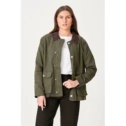 Twilljacke - dunkle Olive - TeeShoppen