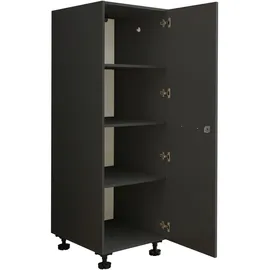 XXXLutz Xxxl Mehrzweckschrank, Anthrazit, Metall, 3 Fächer, 50x162x67.5 cm, erweiterbar, stehend, Schlafzimmer, Kleiderschränke, Mehrzweckschränke