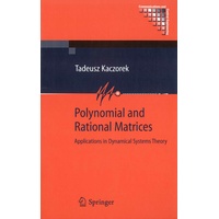 Springer Polynomial And Rational Matrices - Tadeusz Kaczorek Kartoniert (TB)