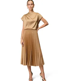 Zero Satin-Rock Midi mit Plisseefalten 34,