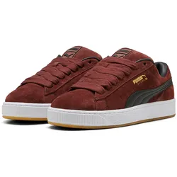 Sneaker PUMA "SUEDE XL", Gr. 42, chocotart, puma schwarz, puma weiß, Leder, mehrfarbig, sportlich, Schuhe