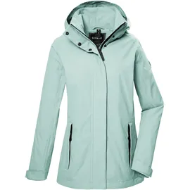 G.I.G.A. DX Damen Funktionsjacke wasserdicht/Outdoorjacke mit abzippbarer Kapuze GS 53 WMN JCKT, light aquaverde, 40, 42839-000