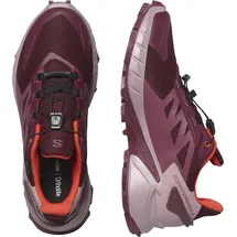 Salomon Supercross 4 GTX Damen Tawny Port/Deauville Mauve/Cherry Tomato 38 2/3