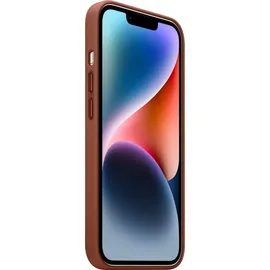 Apple iPhone 14 Leder Case mit MagSafe braun