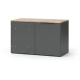 Vicco Eckkommode Wido, 80 x 50 cm Eck Kommode mit Tür