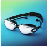 PRECORN Schwimmbrille Taucherbrille Erwachsene Männer Damen Teenager Antibeschlag/UV Schutz schwarz|silberfarben