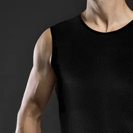 GripGrab Ultralight Mesh Ärmelloses Unterhemd schwarz M