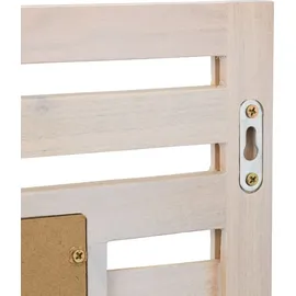 Relaxdays Badspiegel mit Ablage in Vintage-Weiß Weiß