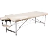 Restpro® Koffermassageliege Alu, Creme, S - Creme