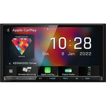 Kenwood DMX8021DABS 7-Zoll Digital Media AV-Receiver Doppel-DIN mit Wireless CarPlay und Android Auto