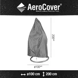 AeroCover Hängekorbhülle Ø100x200 cm Anthrazit
