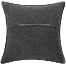 XXXLutz Zoeppritz Kissenhülle Soft-Fleece, Anthrazit, Uni, 50x50 cm, Textiles Vertrauen - Oeko-Tex®, bügelfrei, Wohntextilien, Kissen, Kissenbezüge