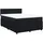 vidaXL Boxspringbett mit Matratze Schwarz 140x200 cm Samt