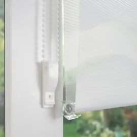 LIEDECO Doppelrollo Klemmfix mini Wave 50 x 150 cm weiß
