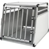 ROONY 6271 Hundetransportbox Aluminium, mit Schutzgitter