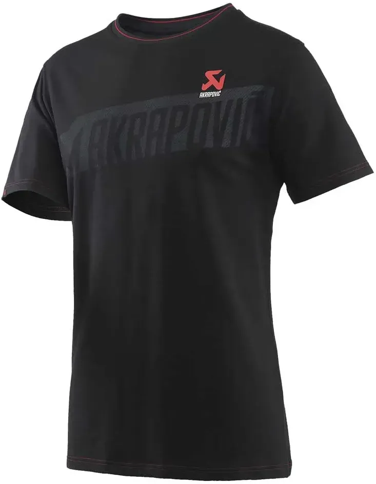 Akrapovic Kurzarm-t-shirt - Black - XS