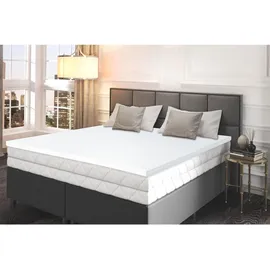 Matratzen Perfekt Visco Topper Silver Fresh 140 x 200 cm Weiß