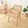 [en.casa] Esszimmerstuhl Asikkala Bambus/Rattanoptik beige