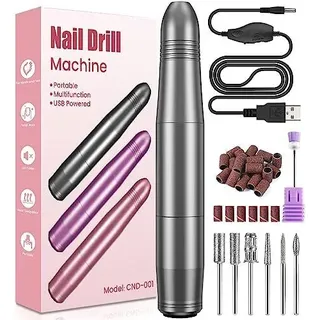 koofit Nagelfräser, Nagelfräser für Gelnägel, Elektrische Nagelfeile 20000 u/Min Verstellbare Geschwindigkei Fräser für gelnägel, Pediküre Maniküre Set für Nagelhaut Shellac Acrylgel