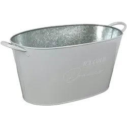 BURI Zinkwanne Ice Cold Getränkekühler Getränkewanne Pflanzgefäß Blumenkübel Deko