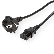 Roline Netzkabel, gerade IEC-Buchse, schwarz, 3 m