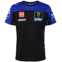 Valentino Rossi VR46 T-Shirts Replica Team Yamaha Monster ,Mann,XL,Schwarz