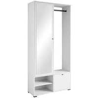 P & B Garderobenset Dino 90 x 190 x 33 cm Weiß