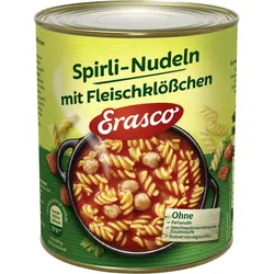 Erasco Spirli-Nudeln mit Fleischklößchen 800G