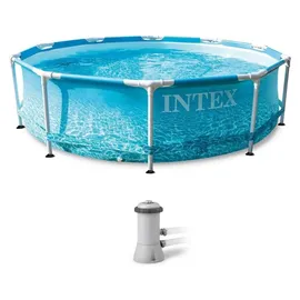 Intex Beachside Metal Frame Pool Set 305 x 76 cm inkl. Filterpumpe