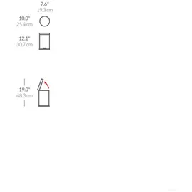 simplehuman Kosmetikeimer 4,5 l Weiß