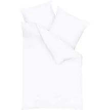 KAEPPEL Uni Mako-Satin weiß 155 x 220 cm + 80 x 80 cm