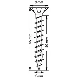 SPAX Universalschraube 4,0 x 55 mm 500 Stück