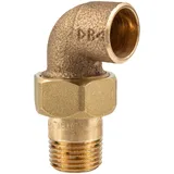 IBP Bänninger - Rotguss-lötfitting Winkelverschraubung 90°, 28 Mm X 1 Zoll Ag Konisch Dichtend - Typ 4098g, Dvgw