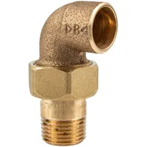 IBP Bänninger - Rotguss-lötfitting Winkelverschraubung 90°, 28 Mm X 1 Zoll Ag Konisch Dichtend - Typ 4098g, Dvgw