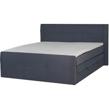 Roller Boxspringbett - dunkelgrau - mit Bettkasten - H3 - 180x200 cm