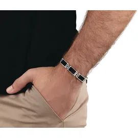 Amor Carbon Armband Edelstahl silber 9352494 Größe 22