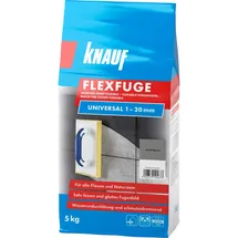 Knauf Fugenmörtel Flexfuge Universal 1 - 20 mm zementgrau 5 kg
