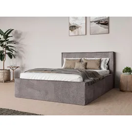 Home Affaire Bett Östavall wahlweise mit Matratze und Topper, in zwei Breiten, Bettgestell mit Kopfteil und Bettkasten, mit/ohne Matratze (BFK/TFK) braun 202 cm x 231 cm x 103 cm