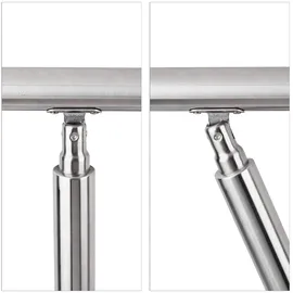 Relaxdays Treppengeländer Edelstahl