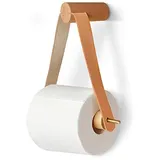 Toilettenpapierhalter Holz Ohne Bohren, Nordic Kreative Rollenhalter Badezimmer Retro Klopapierhalter