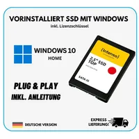 128GB SSD Festplatte mit vorinstallierten Windows 10 Home für PC Laptop Notebook