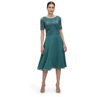 Vera Mont Cocktailkleid mit Spitze Grün 48